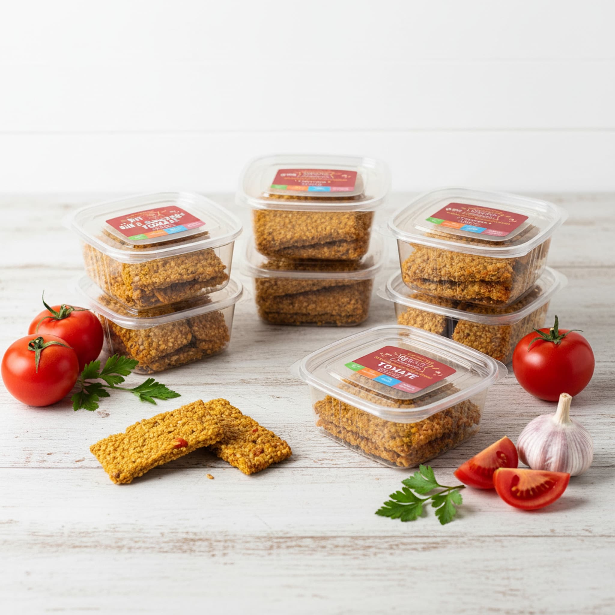 Snacks de Tomate - Caixa grande com 12 caixinhas